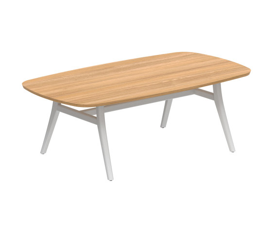 Zidiz table 220x120cm coated aluminium or teak & ceramic top | Dining tables | Royal Botania