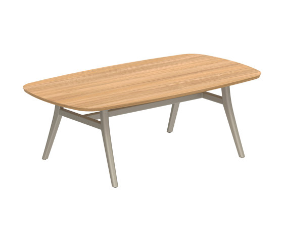 Zidiz table 220x120cm coated aluminium or teak & ceramic top | Mesas comedor | Royal Botania