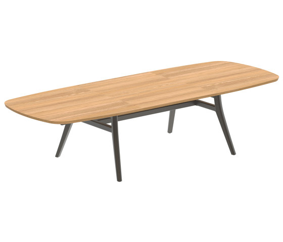 Zidiz extendable table 220-320x120cm teak & teak top | Mesas comedor | Royal Botania