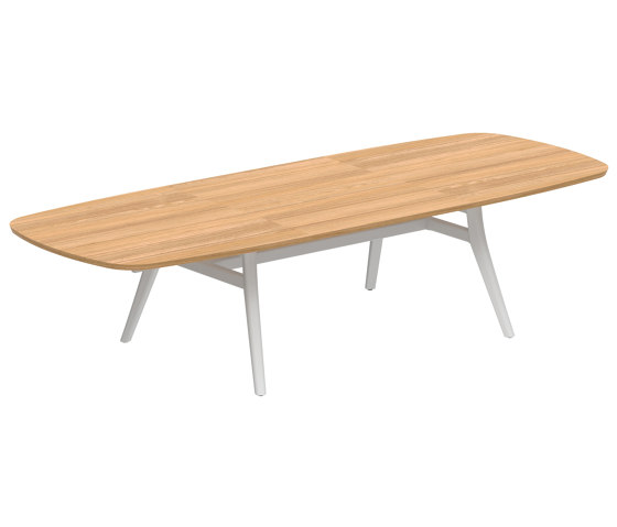 Zidiz extendable table 220-320x120cm teak & teak top | Dining tables | Royal Botania