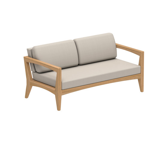 Zenhit Lounge two seater with armrests teak | Sofas | Royal Botania