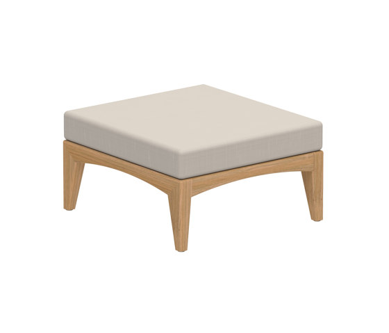 Zenhit Lounge footrest/side table 80x75cm teak | Poufs | Royal Botania