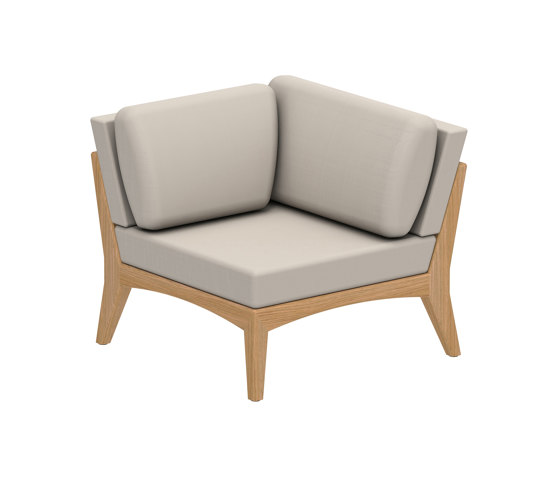 Zenhit Lounge corner teak | Modular seating elements | Royal Botania