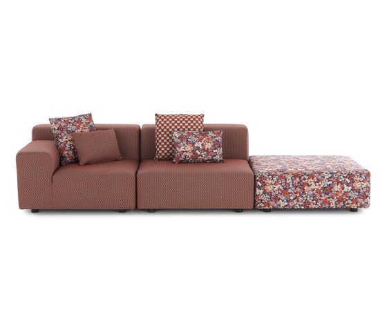 PLASTICS OUTDOOR LIBERTY 2 Seater + 1 Pouf Artemis RUSSET | Sofás | Kartell