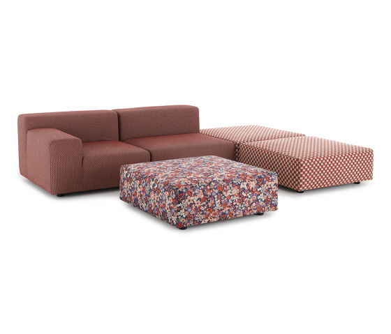 PLASTICS OUTDOOR LIBERTY 2 Seater + 3 Pouf RUSSET | Sofas | Kartell