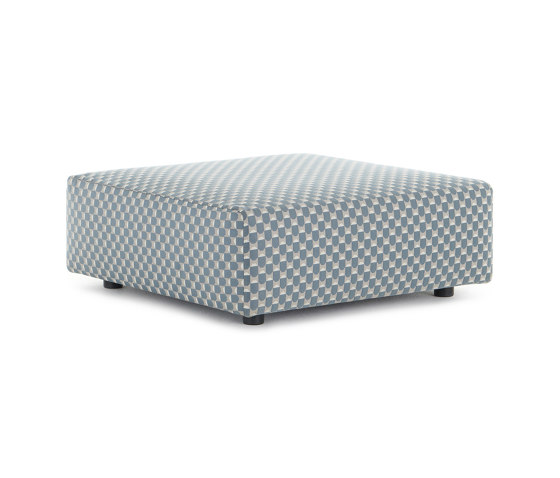 PLASTICS OUTDOOR LIBERTY POUF Obi Check BLUE | Pufs | Kartell