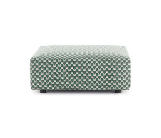 PLASTICS OUTDOOR LIBERTY POUF Obi Check SAGE | Pouf | Kartell