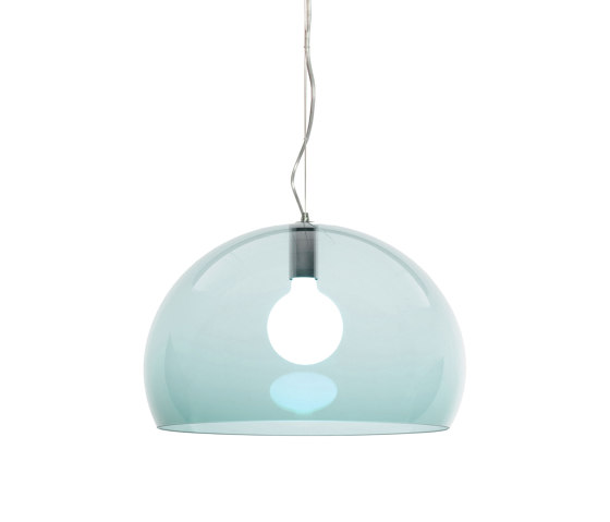 Fl/Y Transparent Petrol | Suspended lights | Kartell