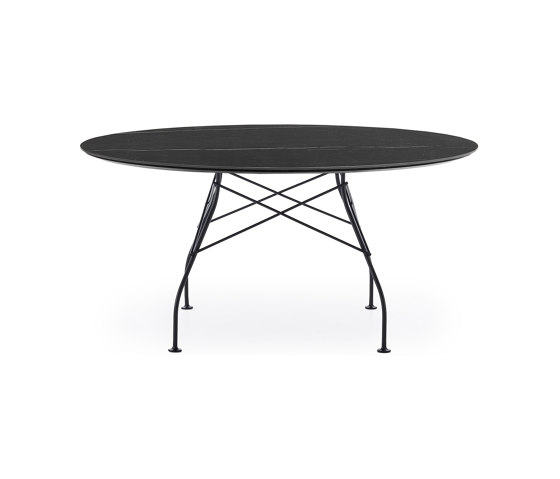 Glossy XXL Marmo Nero Struttura: Acciaio Nero | Tavoli pranzo | Kartell