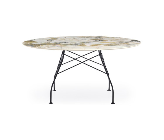 GLOSSY XXL SYMPHONIE STRUCTURE: BLACK STEEL | Tables de repas | Kartell