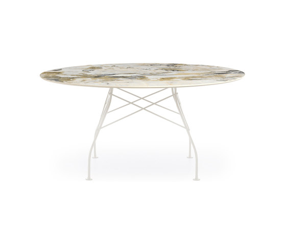 GLOSSY XXL SYMPHONIE STRUCTURE: WHITE STEEL | Tavoli pranzo | Kartell