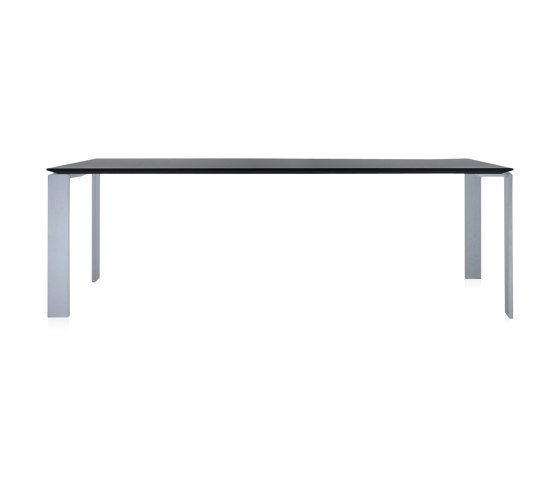 Four Soft Touch Aluminium/Noir 223x79 cm | Tables collectivités | Kartell