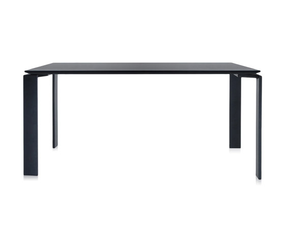 Four Soft Touch Negro/Negro 158 x 79 cm | Mesas contract | Kartell