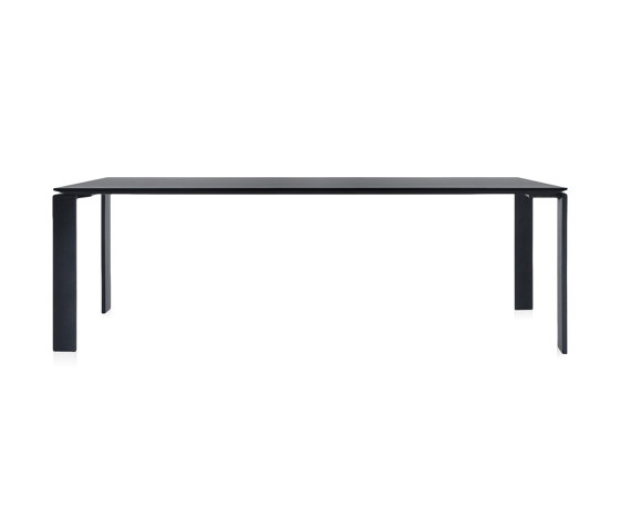 Four Soft Touch Schwarz/Schwarz 223 x 79 cm | Objekttische | Kartell