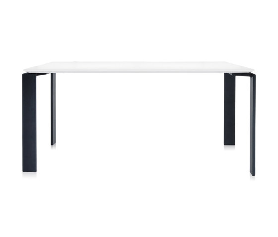 Four Soft Touch Black/White 158 x 79 cm | Contract tables | Kartell