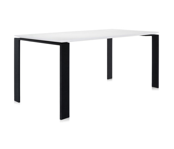 Four Soft Touch Negro/Blanco 190 x 79 cm | Mesas contract | Kartell