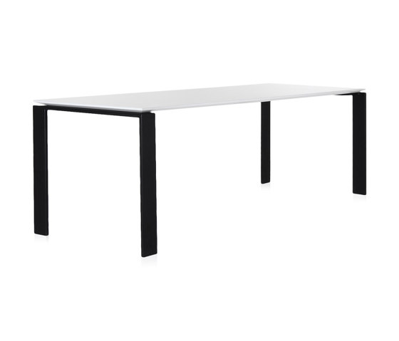 Four Soft Touch Nero/Bianco 223 x 79 cm | Tavoli contract | Kartell