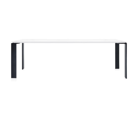 Four Soft Touch Black/White 223 x 79 cm | Contract tables | Kartell