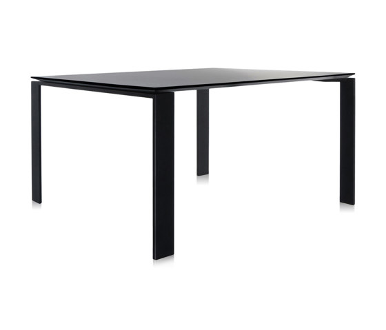 Four Soft Touch Cuadrado Negro Negro | Mesas contract | Kartell