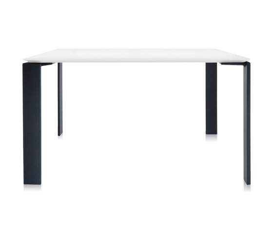 FOUR SOFT TOUCH Square WHITE STRUCTURE: BLACK | Mesas contract | Kartell