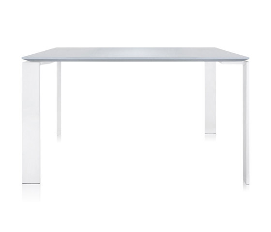 Four Soft Touch Quadrato Bianco Struttura: Bianco | Tavoli contract | Kartell