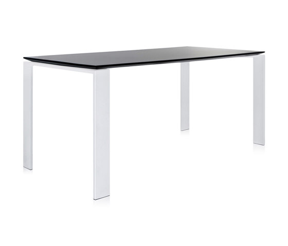 FOUR SOFT TOUCH WHITE/BLACK 158x79 cm | Tavoli contract | Kartell