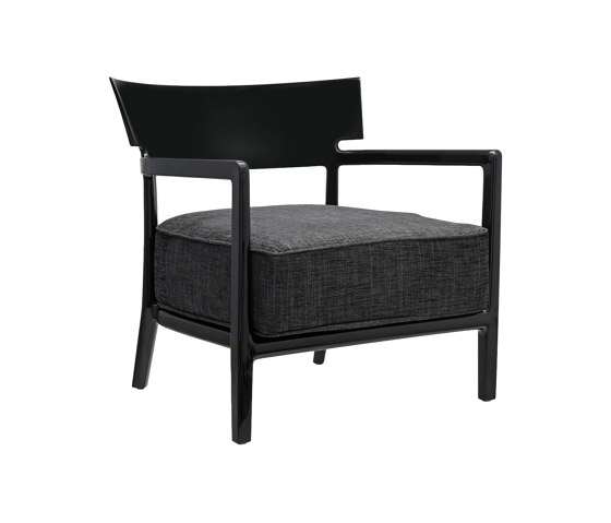 CARA BLACK/SOLID ANTHRACITE | Poltrone | Kartell