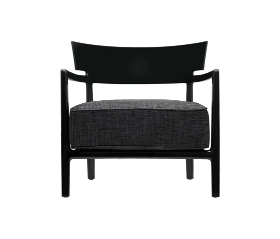 CARA BLACK/SOLID ANTHRACITE | Poltrone | Kartell