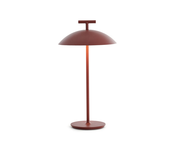 Mini Geen-A Battery Version Rouge Brique | Luminaires de table | Kartell