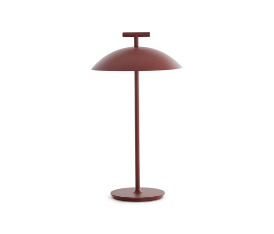 Mini Geen-A Battery Version Rouge Brique | Luminaires de table | Kartell