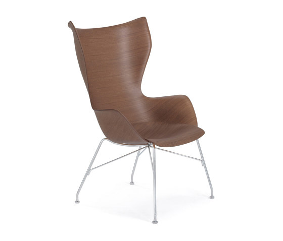 K/Wood Basic Veneer Bois Foncé - Basic Veneer | Fauteuils | Kartell