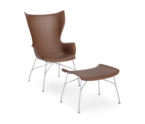 K/Wood Basic Veneer Bois Foncé - Basic Veneer | Fauteuils | Kartell