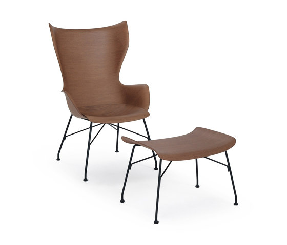 K/Wood Basic Veneer Bois Foncé - Basic Veneer | Fauteuils | Kartell