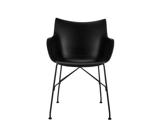 Q/WOOD LEGNO BASIC VENEER BLACK WOOD/BLACK | Armchairs | Kartell