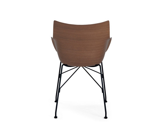 Q/WOOD LEGNO BASIC VENEER DARK WOOD/BLACK | Armchairs | Kartell