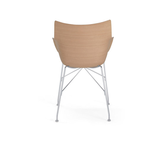 Q/WOOD LEGNO BASIC VENEER LIGHT WOOD/CHROME | Armchairs | Kartell