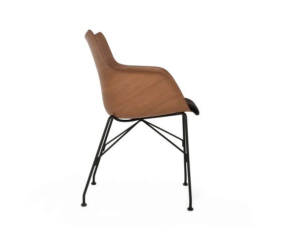 Q/WOOD Soft DARK WOOD/BLACK/BLACK | Poltrone | Kartell