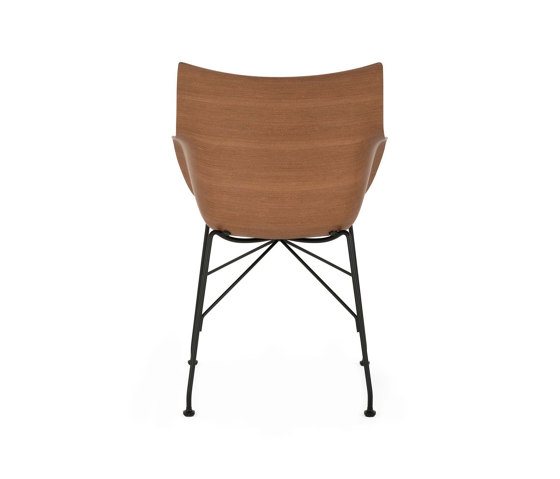 Q/WOOD Soft DARK WOOD/BLACK/BLACK | Armchairs | Kartell