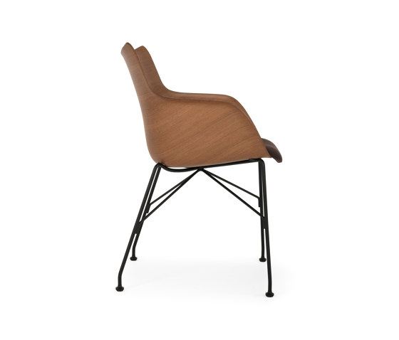 Q/WOOD Soft DARK WOOD/BLACK/BROWN | Armchairs | Kartell