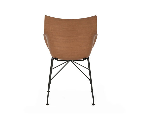 Q/WOOD Soft DARK WOOD/BLACK/ECRÙ | Armchairs | Kartell