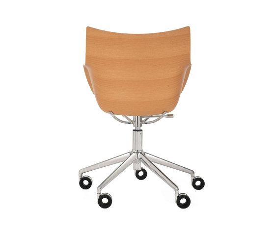 Q/WOOD Wheels LIGHT WOOD/CHROME | Armchairs | Kartell