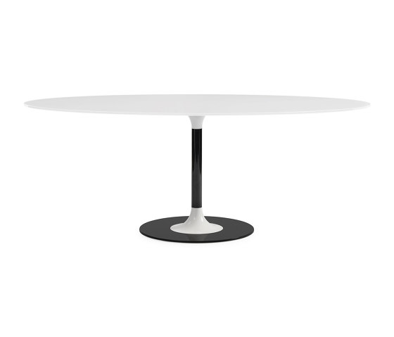 THIERRY XXL Oval WHITE | Mesas comedor | Kartell