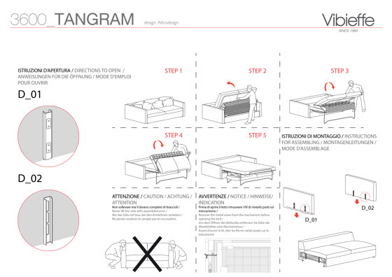 Tangram 3600 Canapé-lit | Canapés | Vibieffe