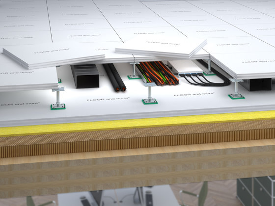 FLOOR and more® CLT | Sistemas modulares de pavimentos | Lindner Group