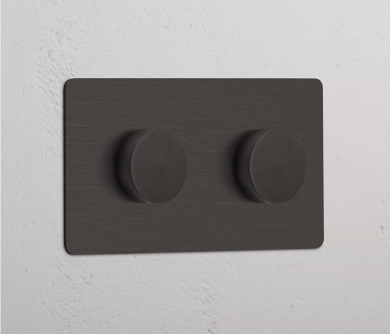 Doppio 2x Interruttore Dimmer | Dimmer manopola | Corston Architectural Detail