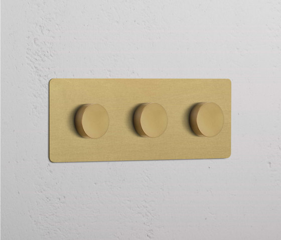 Triplo 3x Interruttore Dimmer | Dimmer manopola | Corston Architectural Detail