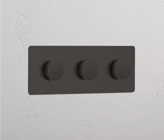 Triple 3x Dimmer Switch | Rotary dimmers | Corston Architectural Detail