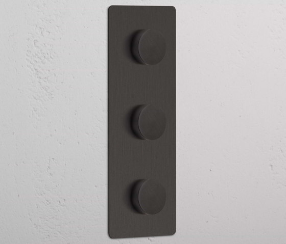 Triple 3x Vertical Dimmer Switch | Rotary dimmers | Corston Architectural Detail