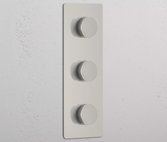 Triple 3x Vertical Dimmer Switch | Rotary dimmers | Corston Architectural Detail