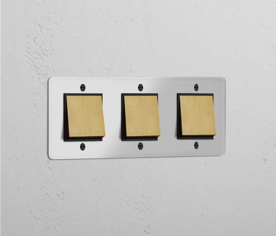 Triple 3x Rocker Switch | Two-way switches | Corston Architectural Detail